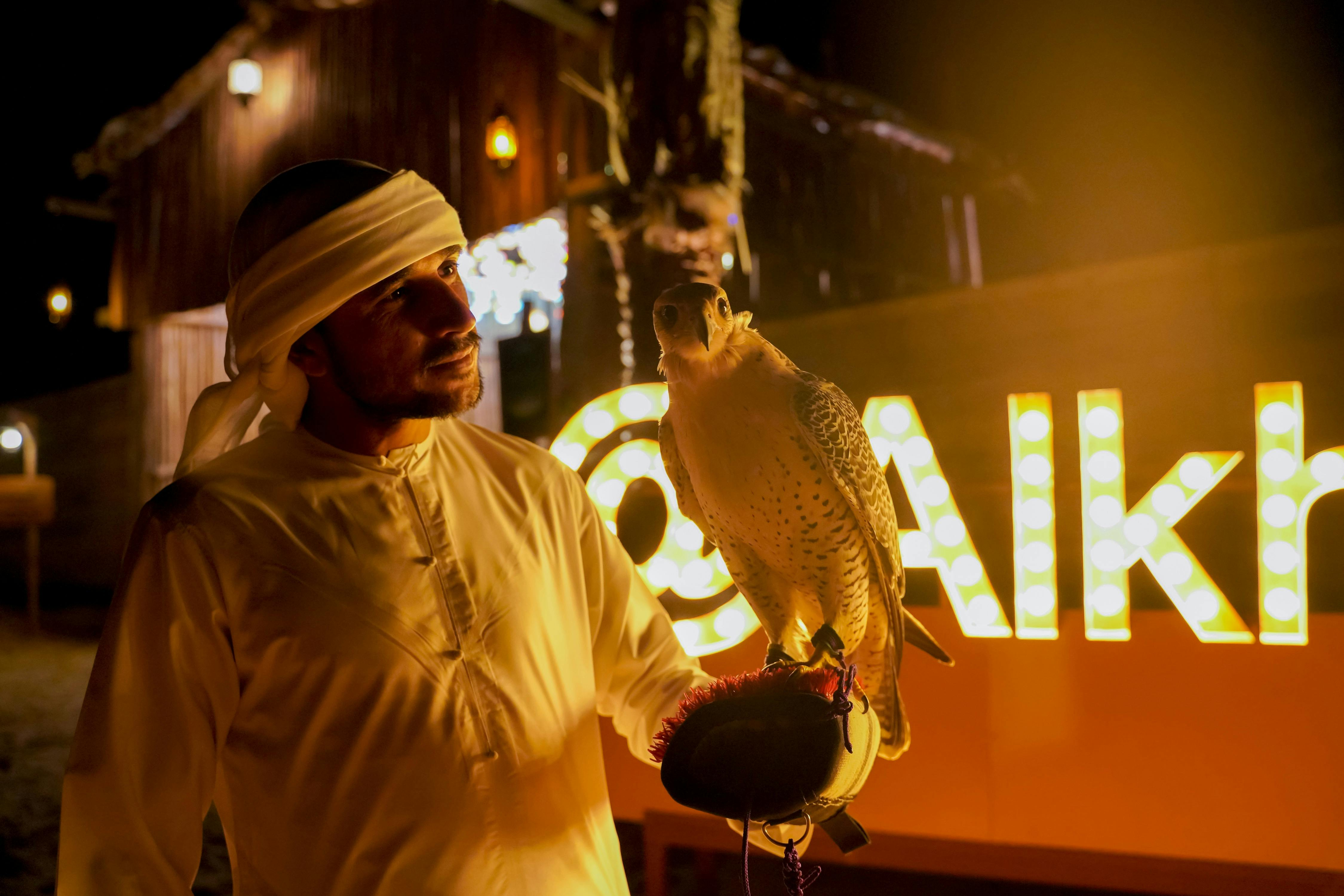Premium Desert Safari: Camel Ride, Falconry and BBQ Dinner at Al Khayma Camp - Photo 1 of 12